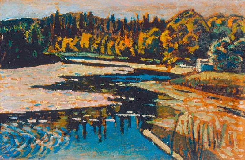 River in Autumn, 1900 by Wassily Kandinsky