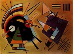 Black and Violet, 1923 by Wassily Kandinsky